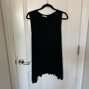 Black sleeveless t shirt dress